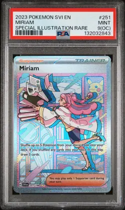 2023 POKEMON SVI EN-SCARLET & VIOLET SPECIAL ILLUSTRATION RARE #251 MIRIAM PSA 9 - Image 1