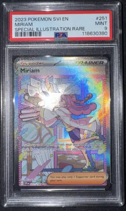 2023 POKEMON SVI EN-SCARLET & VIOLET SPECIAL ILLUSTRATION RARE #251 MIRIAM PSA 9 - Image 1