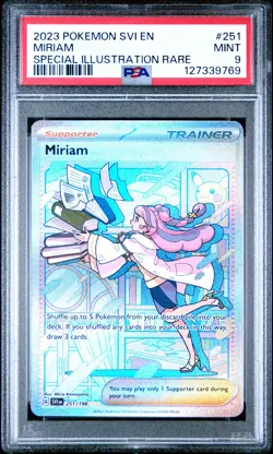 2023 POKEMON SVI EN-SCARLET & VIOLET SPECIAL ILLUSTRATION RARE #251 MIRIAM PSA 9 - Image 1