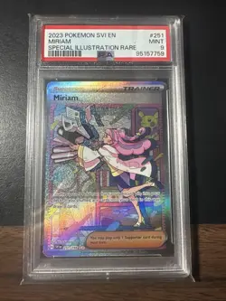 2023 POKEMON SVI EN-SCARLET & VIOLET SPECIAL ILLUSTRATION RARE #251 MIRIAM PSA 9 - Image 1