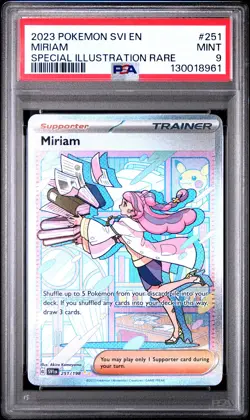 2023 POKEMON SVI EN-SCARLET & VIOLET SPECIAL ILLUSTRATION RARE #251 MIRIAM PSA 9 - Image 1