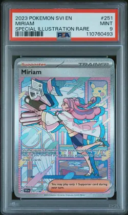2023 POKEMON SVI EN-SCARLET & VIOLET SPECIAL ILLUSTRATION RARE #251 MIRIAM PSA 9 - Image 1