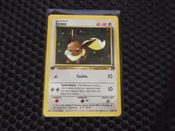 Pokemon TCG WOTC Team Rocket EEVEE NON- Holo Rare Card 55/82 LP - Image 1