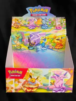 Pokemon TCG Prismatic Evolutions Mini Tin Display EMPTY Box No Cards or Packs - Image 1