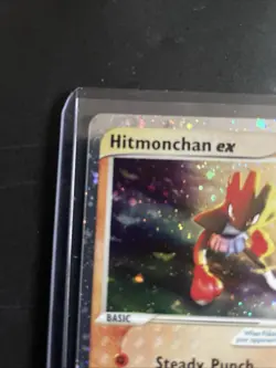 Pokemon TCG Hitmonchan EX Ruby and Sapphire Holo Ultra Rare Card 98/109 NM - Image 2
