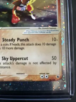 Pokemon TCG Hitmonchan EX Ruby and Sapphire Holo Ultra Rare Card 98/109 NM - Image 4
