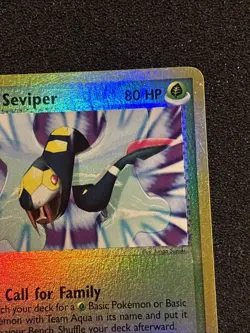 Pokemon TCG Card Team Aqua's Seviper RARE Reverse Holo 17/95 NM - Image 3
