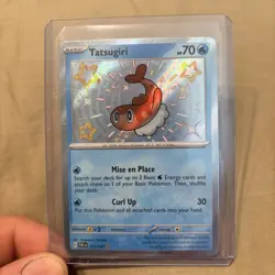 Tatsugiri 127/091 Paldean Fates Shiny Baby Holo Rare Pokemon Card NM - Image 1