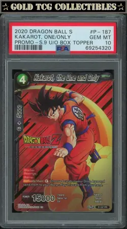 PSA 10 ⭐ Kakarot the One and Only Box Topper Promo Card Super DBS Z DBZ Heroes - Image 1