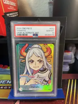 One Piece PSA 10 Yamato Alt Art Leader OP06-022 Wings of the captain English - Image 1