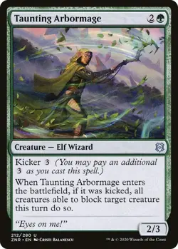 MTG Taunting Arbormage - Zendikar Rising (ZNR) NM #212 - Image 1