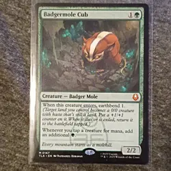 Magic: The Gathering Badgermole Cub TLA 0167 2025 - Image 1