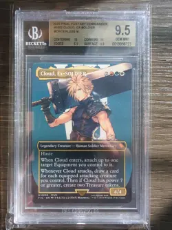 Cloud Ex-SOLDIER Magic Gathering Final Fantasy Borderless Regular - Image 1