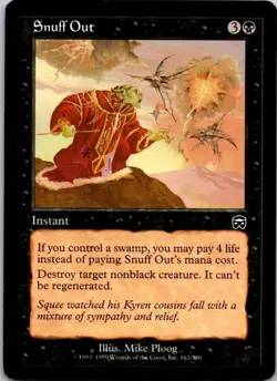 MTG Magic The Gathering Snuff Out Mercadian Masques Played See Scan K - Image 1