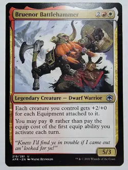 Bruenor Battlehammer Adventures in the Forgotten Realms Regular Mtg - Image 1