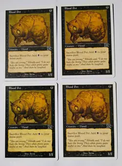 4x Blood Pet MTG, Classic Sixth Edition, LP - Image 1