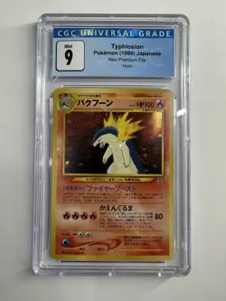 Pokemon Typhlosion 157 Neo Premium File 1999 Holo CGC 9 - Image 1