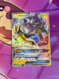 Raikou GX - SM121 - Pokemon TCG - BLACK STAR PROMO ULTRA RARE - LP/MP - Image 1