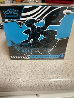 New Sealed Pokemon Scarlet and Violet Black Bolt Elite Trainer Box - Image 1