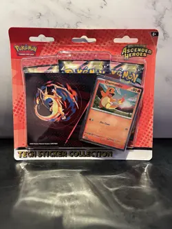 Factory Sealed Pokemon Ascended Heroes Charmander Tech Sticker Collection - Image 1
