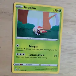 GRUBBIN 018/264 POKEMON CARD (FUSION STRIKE SET) KNITTED CROCHET ASAKO - Image 3