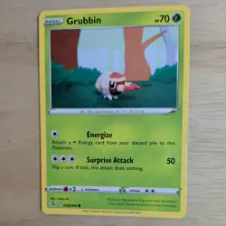 GRUBBIN 018/264 POKEMON CARD (FUSION STRIKE SET) KNITTED CROCHET ASAKO - Image 4