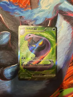 Pokemon TCG Arbok EX 185/165 Scarlet & Violet 151 Ultra Rare Near Mint NM - Image 1