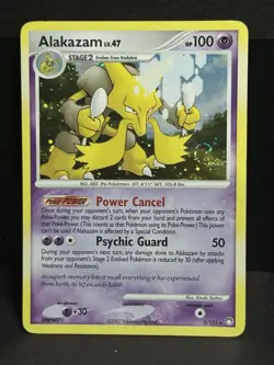 Pokemon Alakazam 2/123 Mysterious Treasures Holo Rare Swirl | Holo Bleed Error! - Image 1