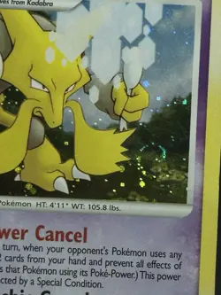 Pokemon Alakazam 2/123 Mysterious Treasures Holo Rare Swirl | Holo Bleed Error! - Image 4