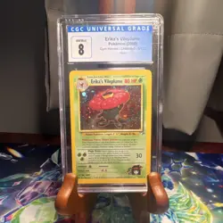 Erika's Vileplume Gym Heroes 5/132 Holo Rare CGC 8 Pokemon TCG 2000 Unlimited - Image 1