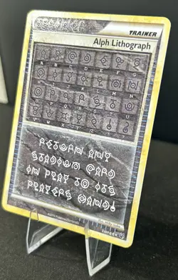 Pokemon Alph Lithograph Three Undaunted Rare Secret Trainer TCG - Image 2