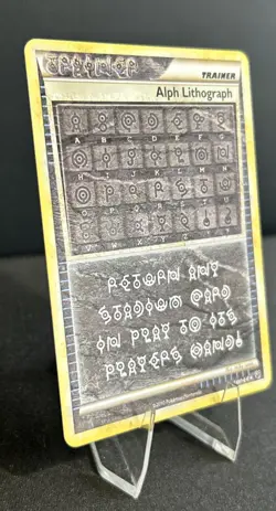 Pokemon Alph Lithograph Three Undaunted Rare Secret Trainer TCG - Image 3