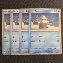 x4 Snover | Mega Evolution | 035/132 NM | Common | Pokemon TCG Playset - Image 1