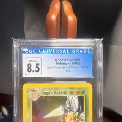 Koga's Beedrill 9/132 Gym Challenge Holo Rare CGC 8.5 Pokemon TCG 2000 Unlimited - Image 2
