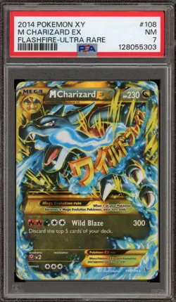 Pokemon M Charizard EX XY Flashfire Holo Ultra Rare #108 PSA 7 - Image 1