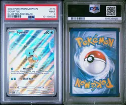 PSA 9 Mint Squirtle Illustration Rare 170/165 Scarlet & Violet 151 Pokemon - Image 2