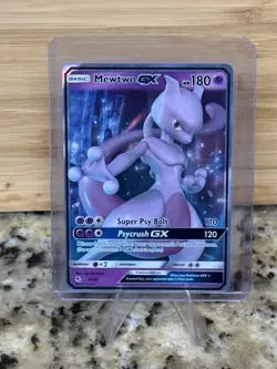 Mewtwo GX 31/68 NM/M Mint Hidden Fates Holofoil Ultra Rare Full Art Holo Pokemon - Image 1