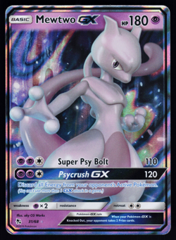 Mewtwo GX 31/68 Pokemon Hidden Fates English Holo Rare - Image 1