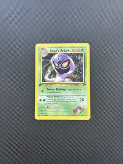 Pokemon Card 1st Edition Gym Challenge Koga's Arbok 25/132 WOTC - Image 2