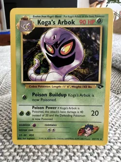 Koga's Arbok Gym Challenge 25/132 Near Mint Rare Non Holo Pokemon Card 2000 - Image 1