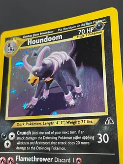 Houndoom 4/75 Unlimited Holo Rare WotC Pokemon Neo Discovery - Image 2