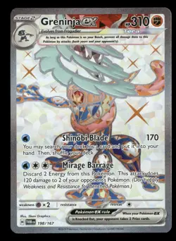 Greninja ex - 198/167 - Ultra Rare - Twilight Masquerade - Pokemon Card - NM/M - Image 1