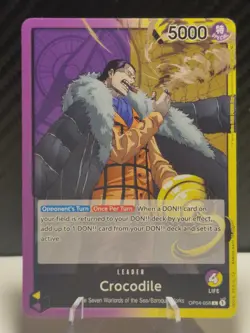 OP04-058 Crocodile Leader One Piece TCG Card - Image 1