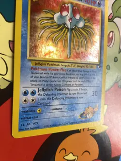 Misty’s Tentacruel 10/132 Gym Heroes Holo Rare Vintage Pokemon Card SWIRL LP - Image 4
