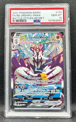 Pokemon Graded Card PSA 10 - Rapid Strike Urshifu Vmax 170/163 Secret Rare Engli - Image 1