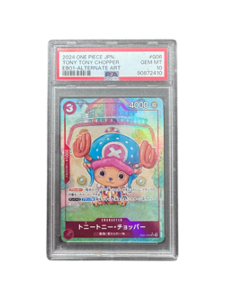 One Piece Card Game Japanese Tony Tony Chopper EB01-ALTERNATE ART PSA 10 - Image 1