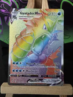 Pokemon Card - Gyarados VMAX 207/203 - Rainbow Secret Rare - Evolving Skies - Image 1