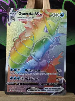 Pokemon Card - Gyarados VMAX 207/203 - Rainbow Secret Rare - Evolving Skies - Image 2