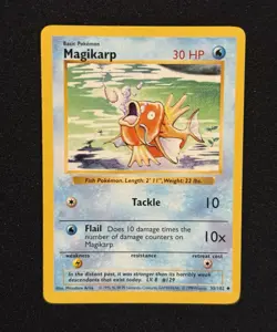 Pokemon TCG Magikarp Shadowless Card 35/102 1999 Base Set NM - Image 1