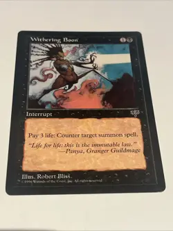 Withering Boon [Mirage] Magic MTG + Free Bonus Cards Included! - Image 1